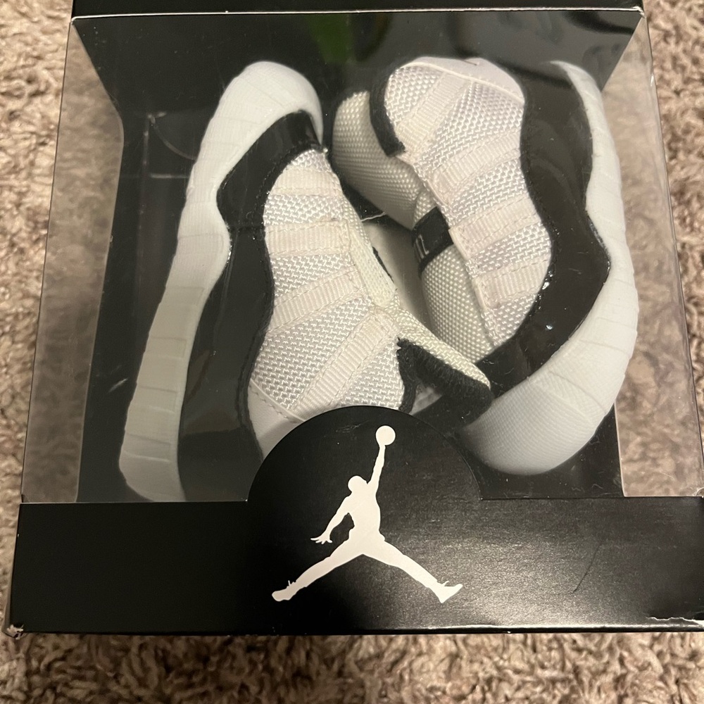 Jordan Kids Black and White Sneakers